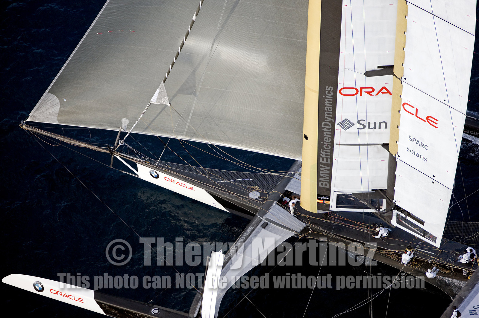 33rd  AMERICA'S CUP Valencia Spain, February 2010 - Defender:  ALINGHI (ALINGHI 5) vs Challenger : BMW Oracle Racing (USA 17)