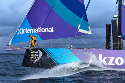 team AkzoNobel  in Volvo Ocean Race 2017-18.