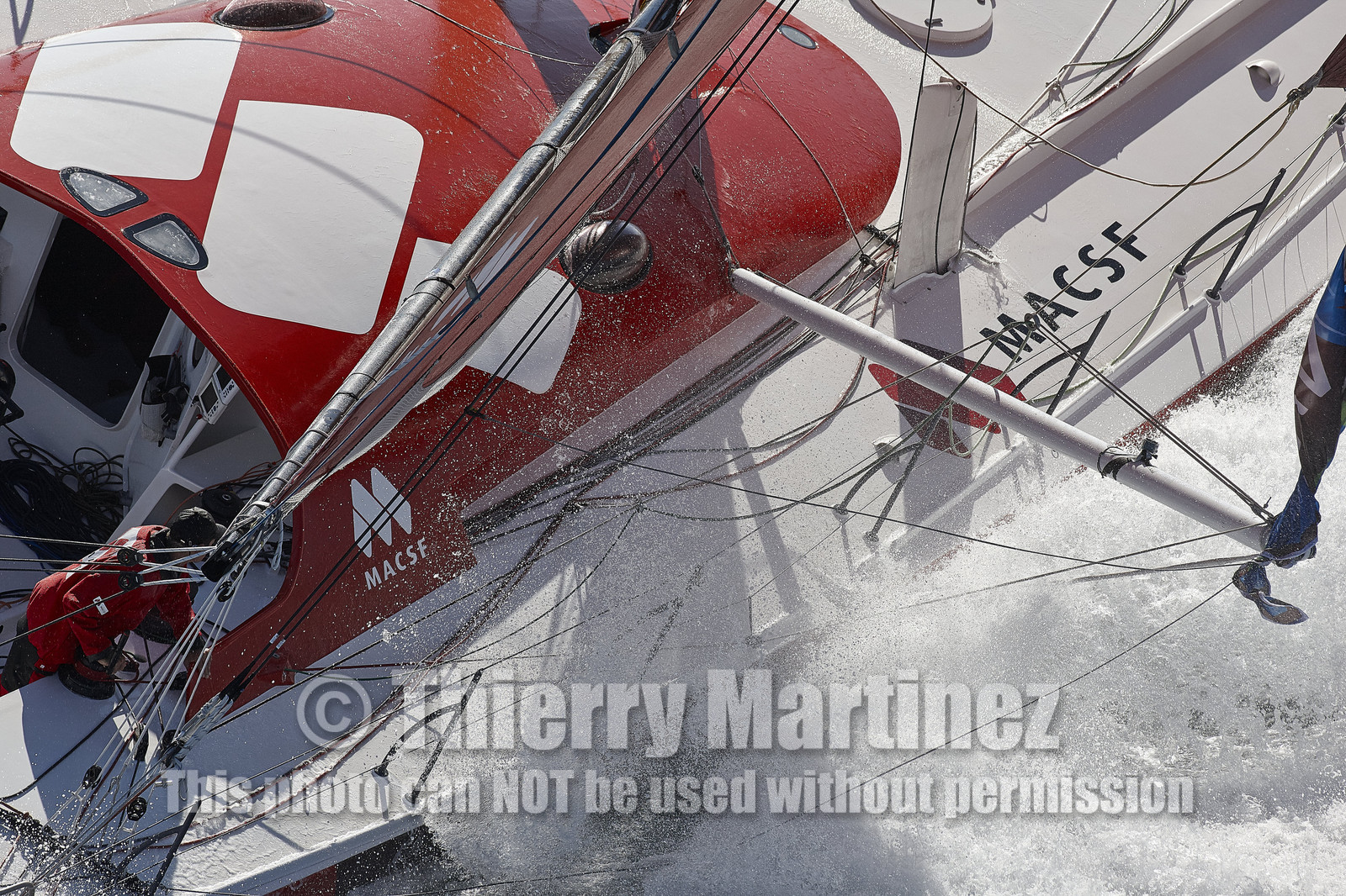 MACSF , Bertrand de Broc et Marc Guillemot avant la Transat Jacques Vabre 2015.