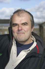 Mike Golding return home after Vendee Globe 2004-2005. Southampton (UK)