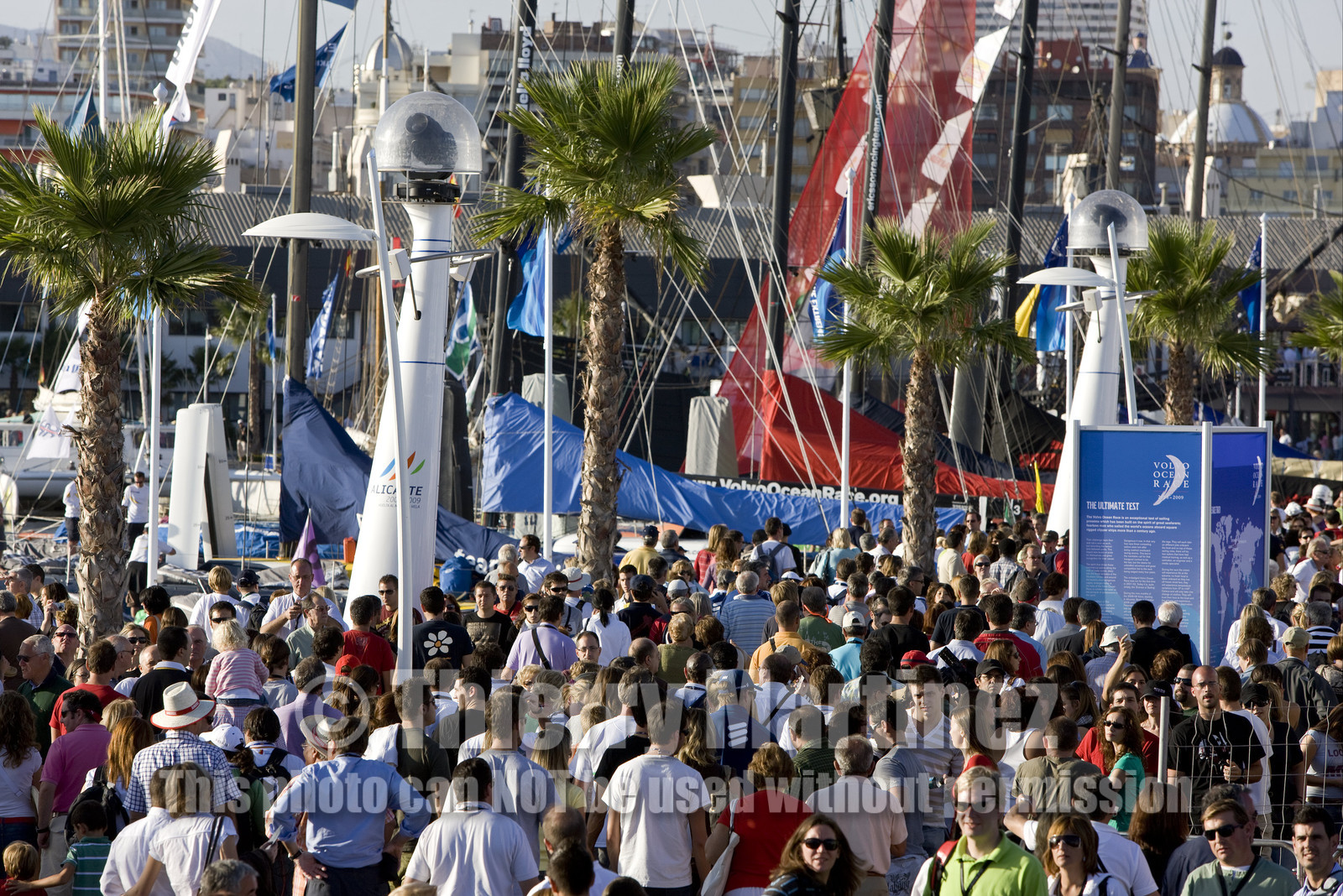 VOLVO OCEAN RACE - 2008 2009. IN-PORT RACE in Alicante-Spain.
