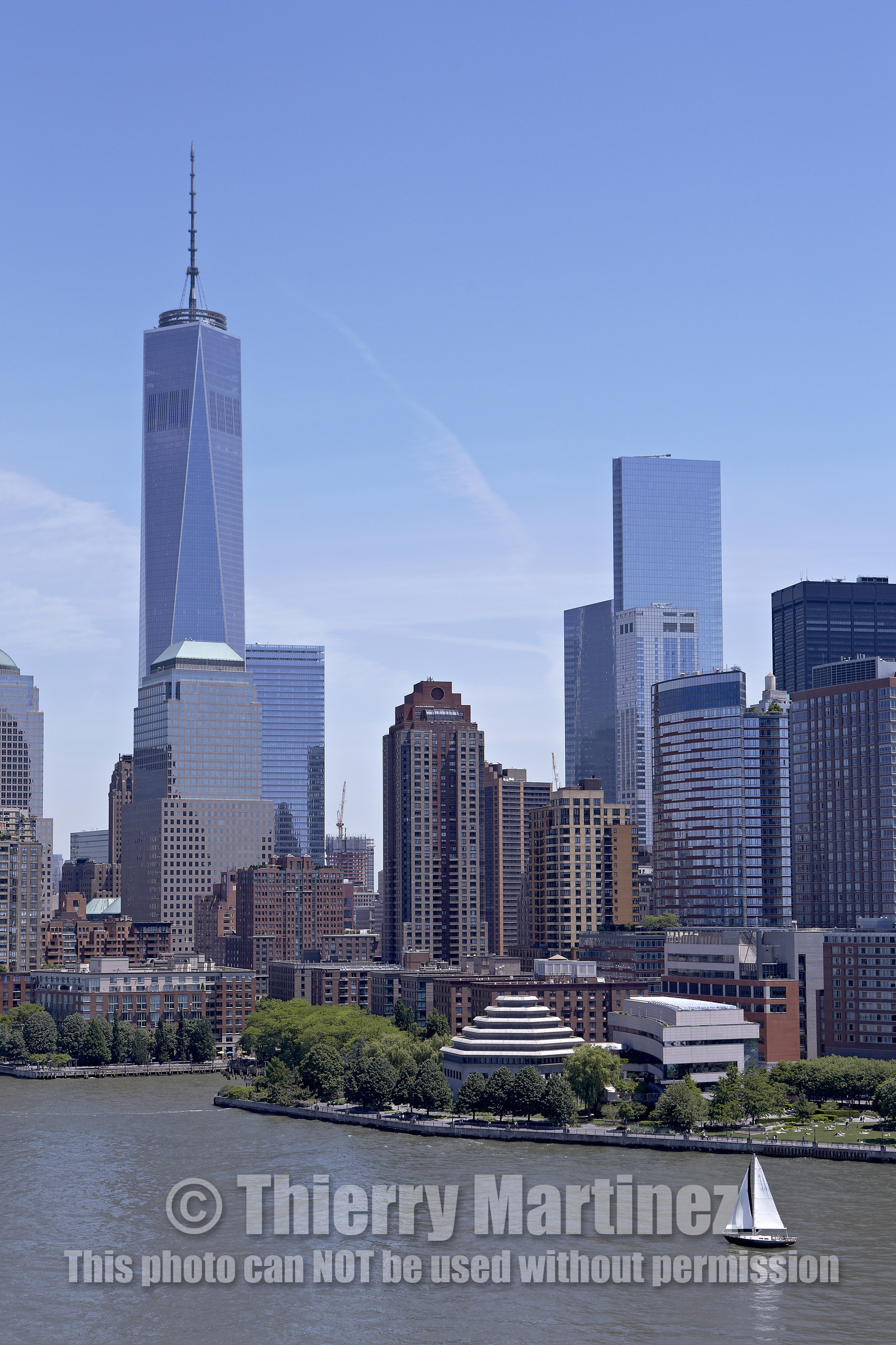 Aerial view of New York City (USA).