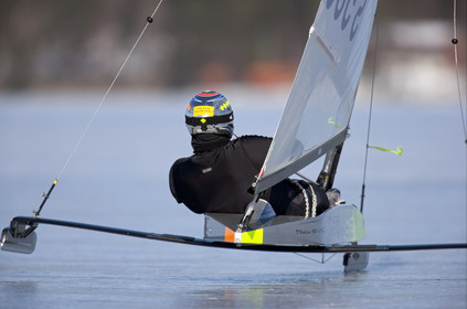 Ice Boats in Stockholm Archipelago - March 2005.
