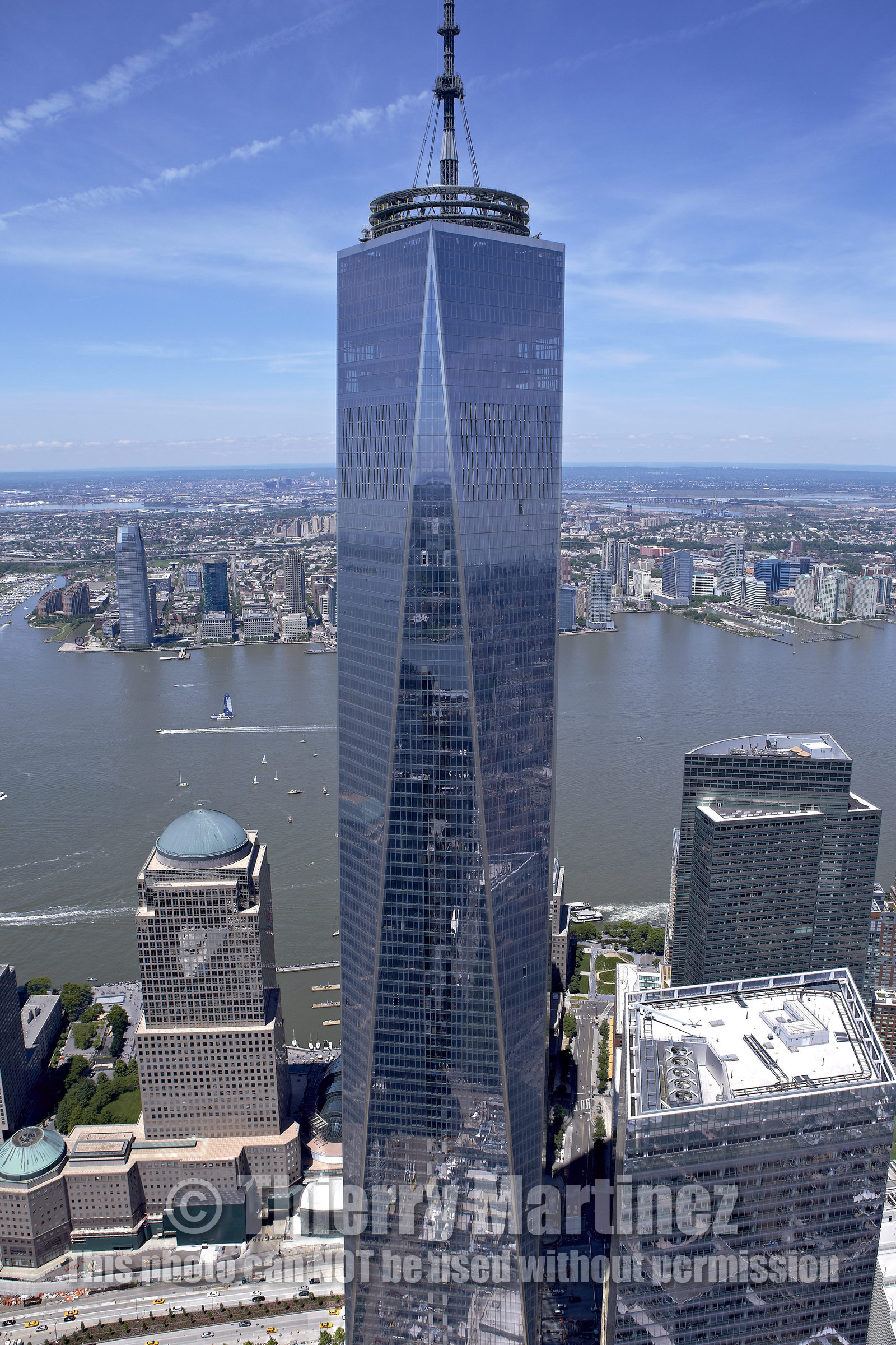 Aerial view of New York City (USA).
