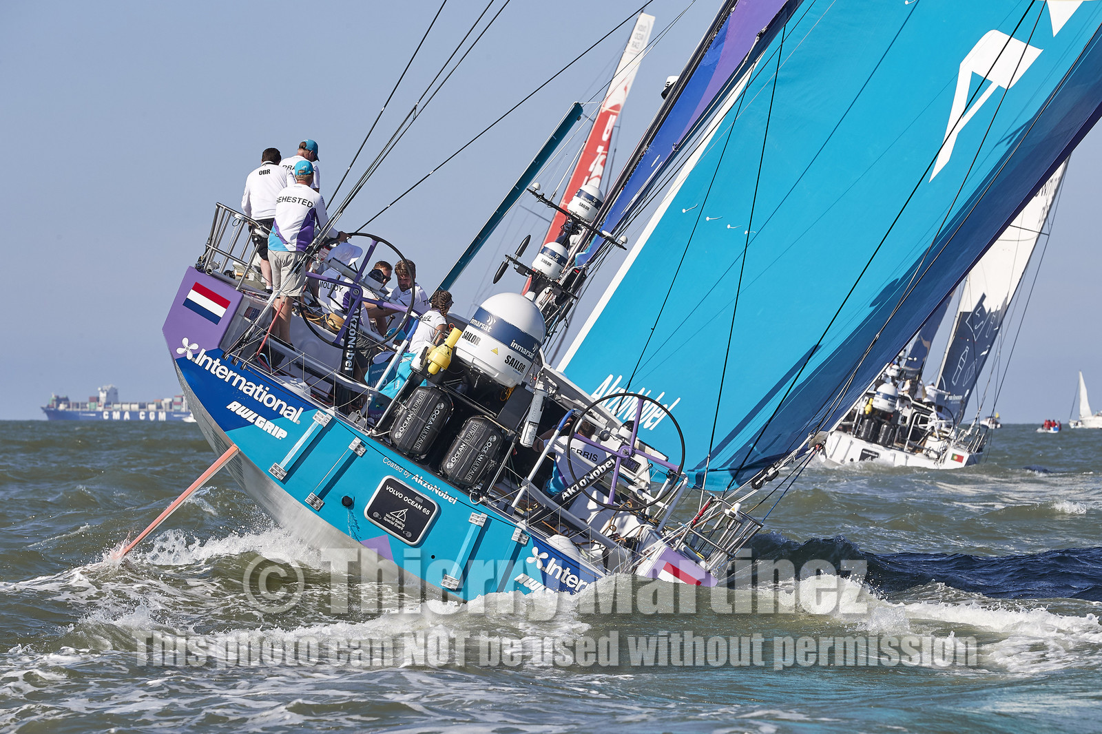 team AkzoNobel  in Volvo Ocean Race 2017-18.