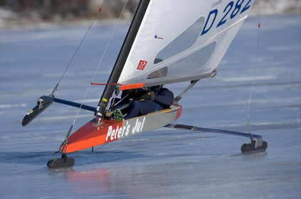 Ice Boats in Stockholm Archipelago - March 2005.