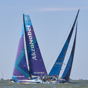 team AkzoNobel  in Volvo Ocean Race 2017-18.