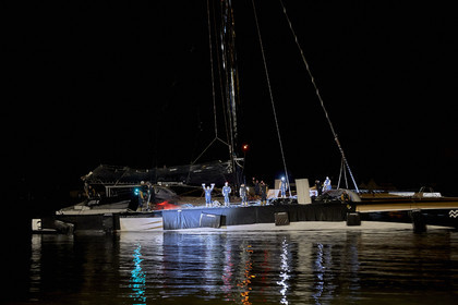 MAXI  SPINDRIFT 2 Jules Verne trophy  2015 2016 attempt.