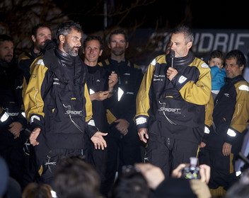 MAXI  SPINDRIFT 2 Jules Verne trophy  2015 2016 attempt.