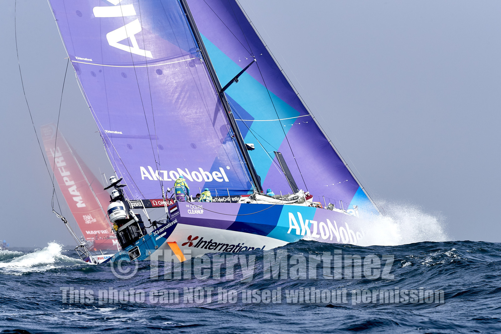 team AkzoNobel  in Volvo Ocean Race 2017-18.