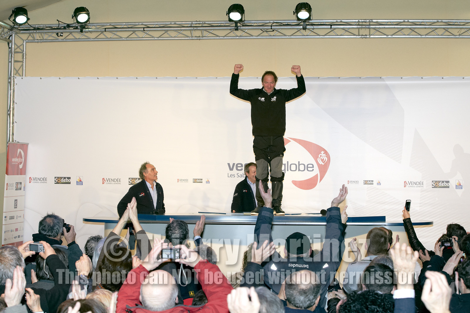 2012 13 VENDEE GLOBE.Bertrand de Broc (FRA) VNAM, aver EDM Projets