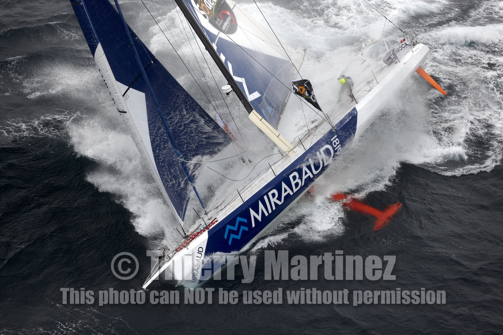 MIRABAUD  Monohull IMOCA 60, skipper Dominique Wavre (SUi)