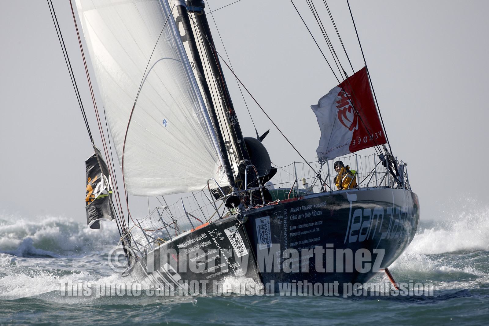 2012 13 VENDEE GLOBE ; Alessandro di Benedetto (FRA ITA) TEAM PLASTIQUE