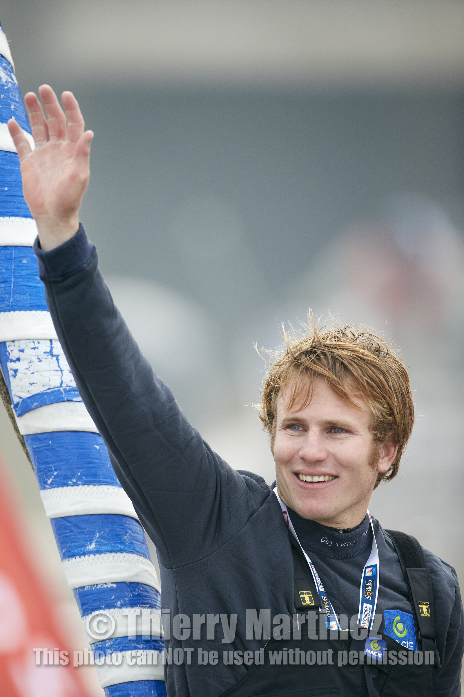 2012 13 VENDEE GLOBE. Winner arrival in Les sables d'Olonne (FRA