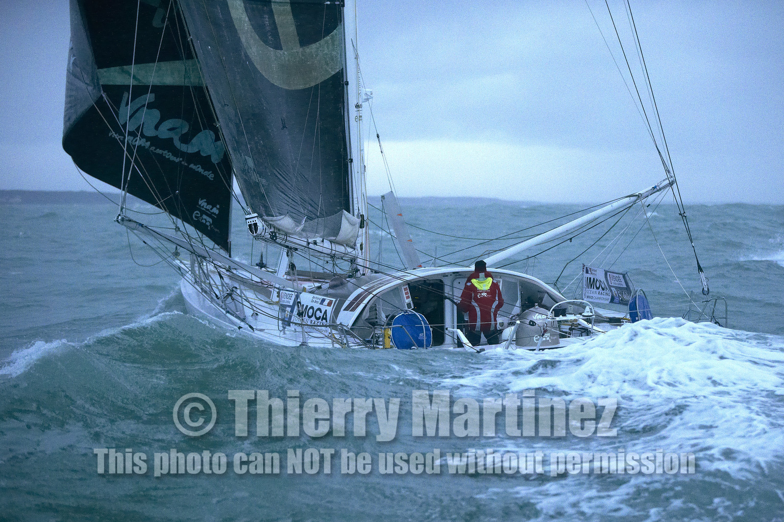 2012 13 VENDEE GLOBE.Bertrand de Broc (FRA) VNAM, aver EDM Projets