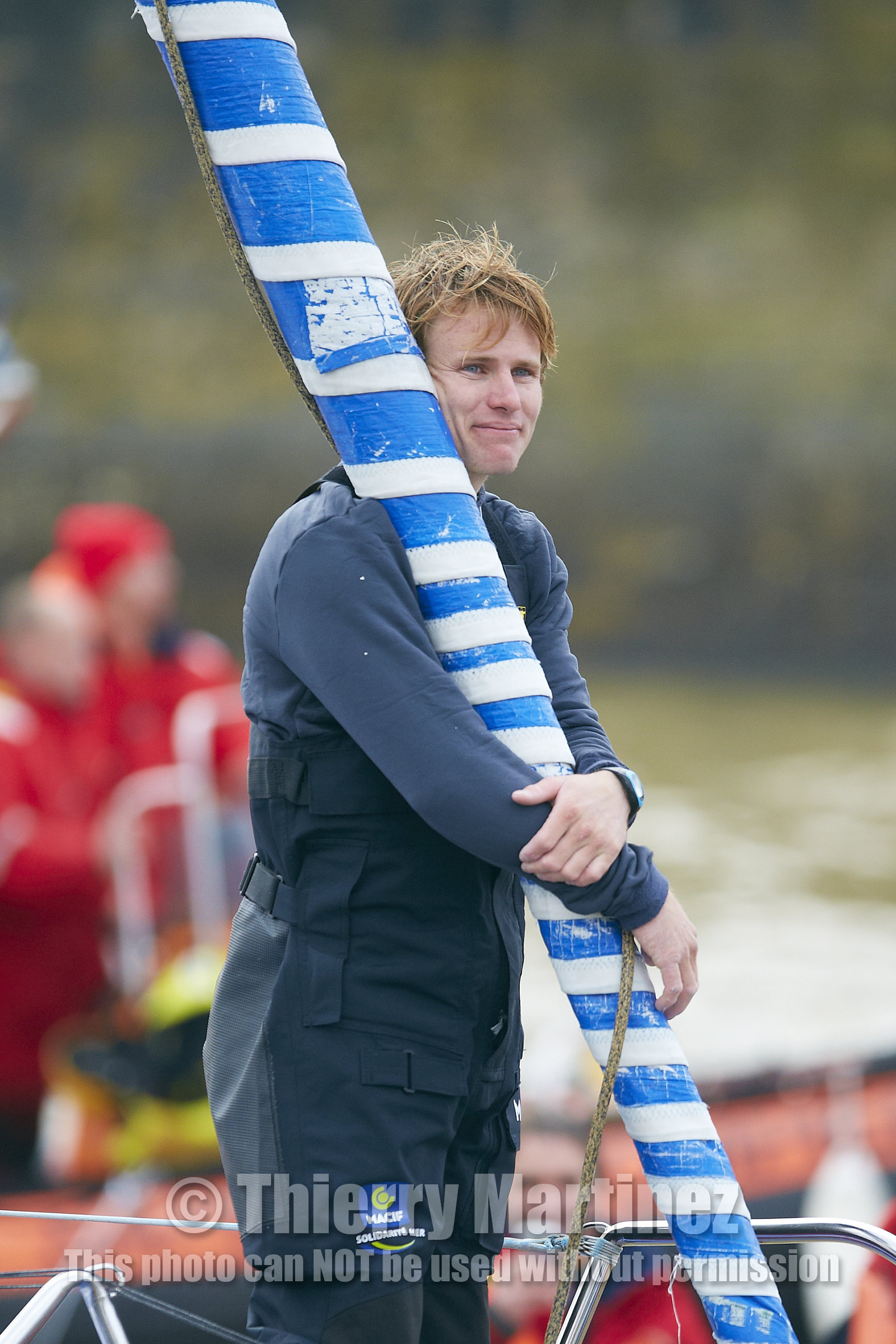 2012 13 VENDEE GLOBE. Winner arrival in Les sables d'Olonne (FRA