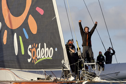 Single-handed sailing round the world record .