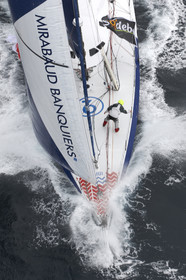 MIRABAUD  Monohull IMOCA 60, skipper Dominique Wavre (SUi)