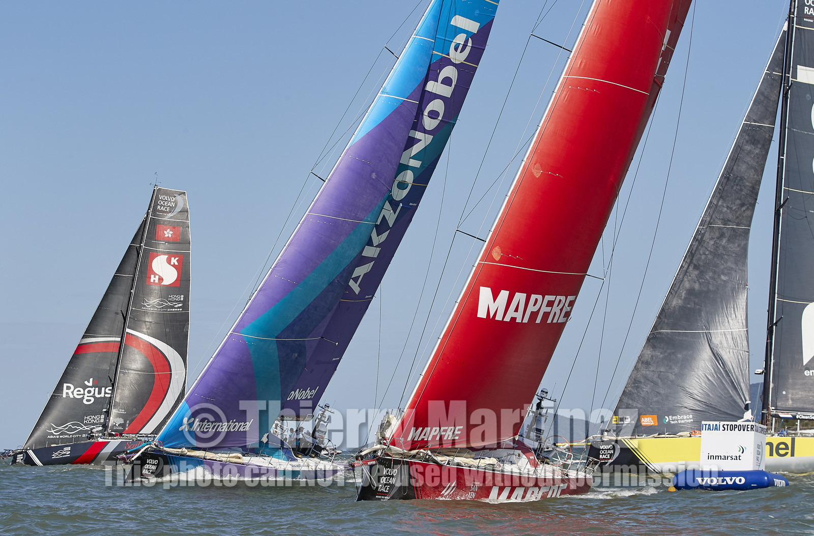 team AkzoNobel  in Volvo Ocean Race 2017-18.