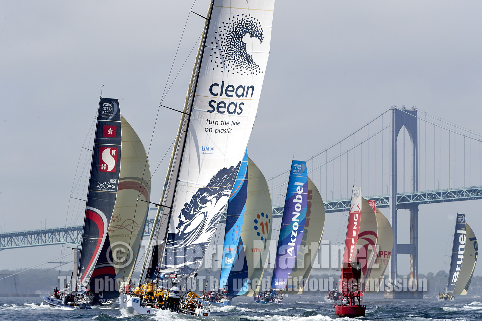 team AkzoNobel  in Volvo Ocean Race 2017-18.