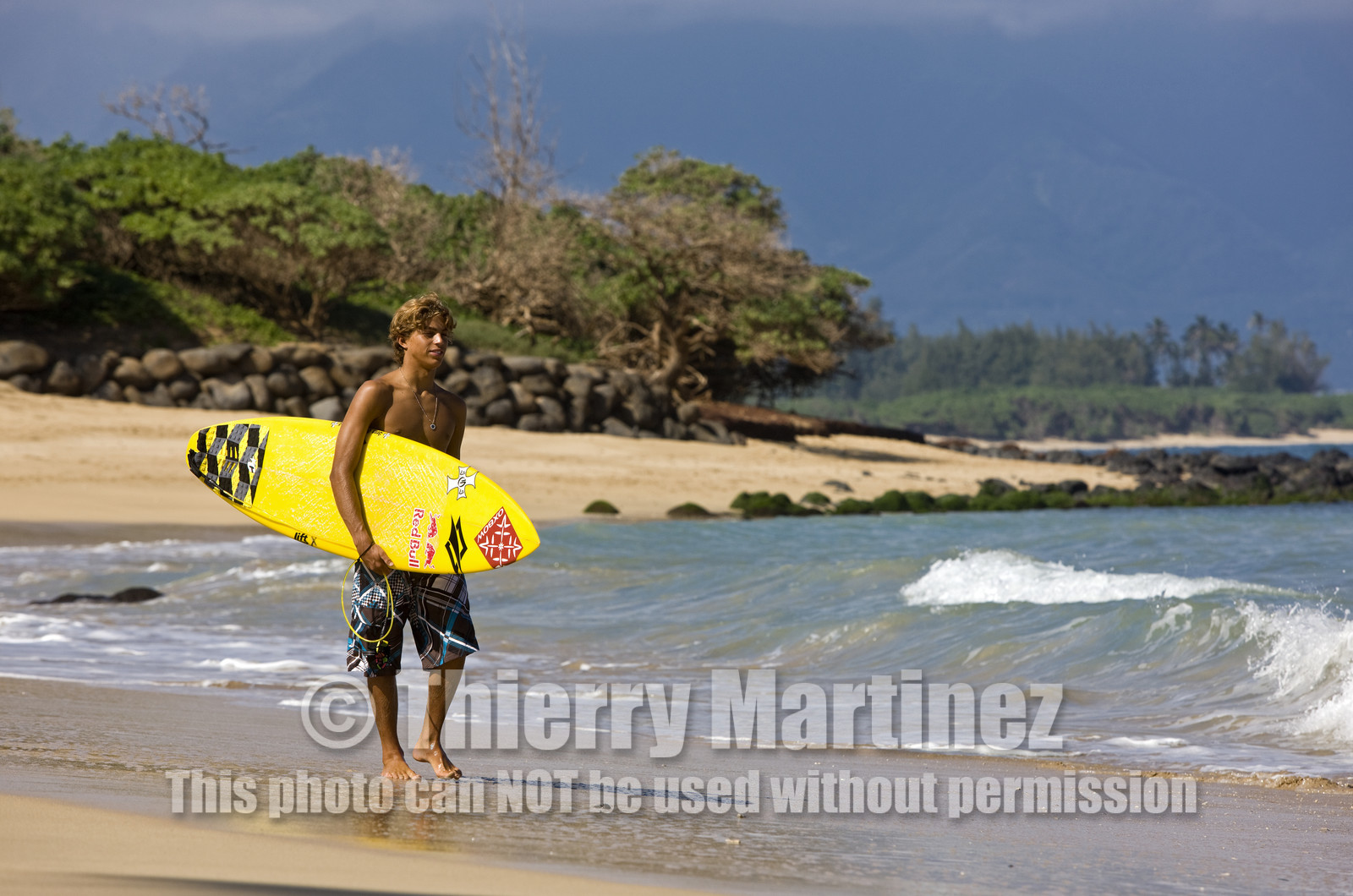 Kai Waterman Lenny (USA) at home in Maui - Hawaii.