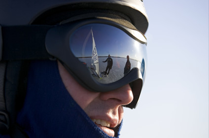 Ice Boats in Stockholm Archipelago - March 2005.