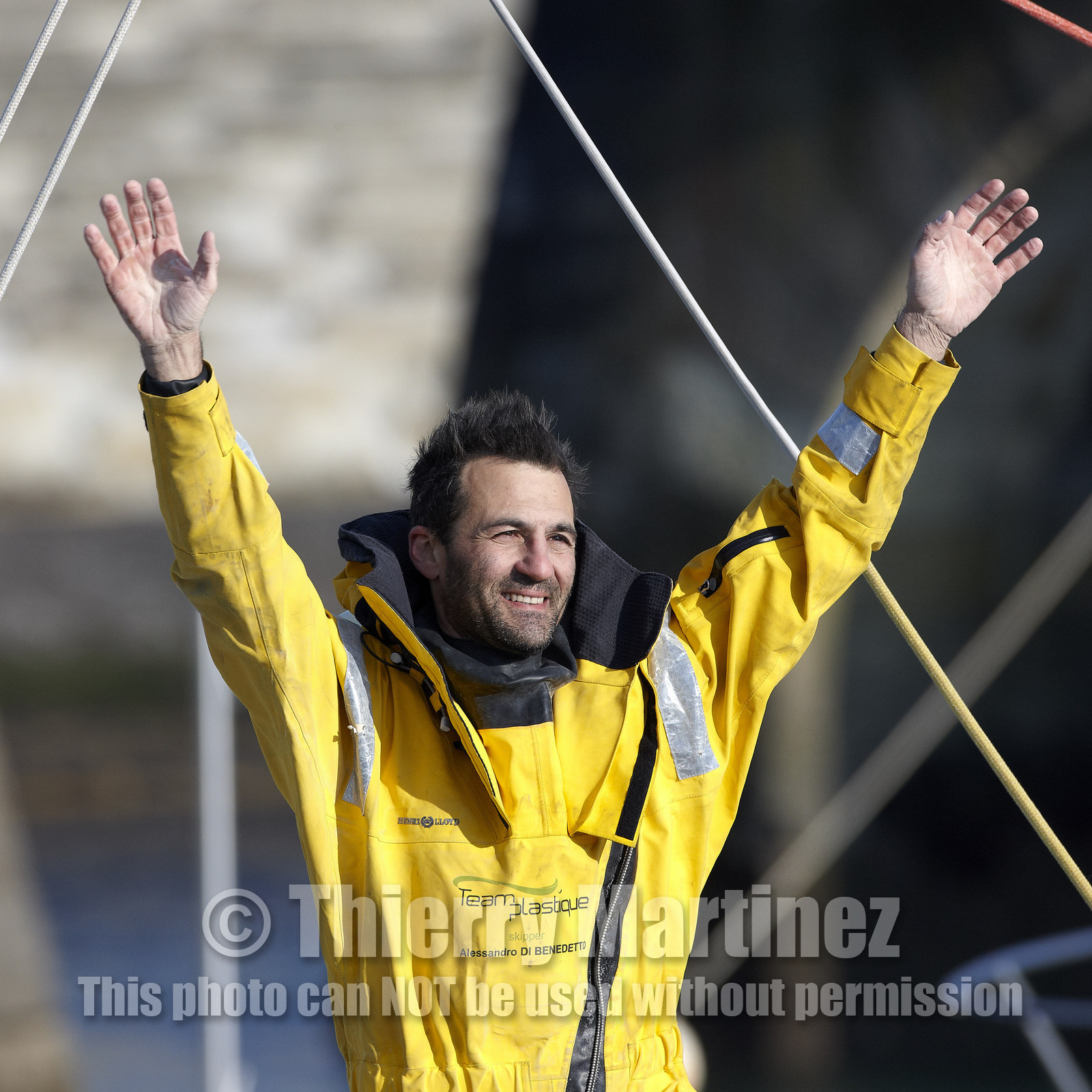 2012 13 VENDEE GLOBE ; Alessandro di Benedetto (FRA ITA) TEAM PLASTIQUE