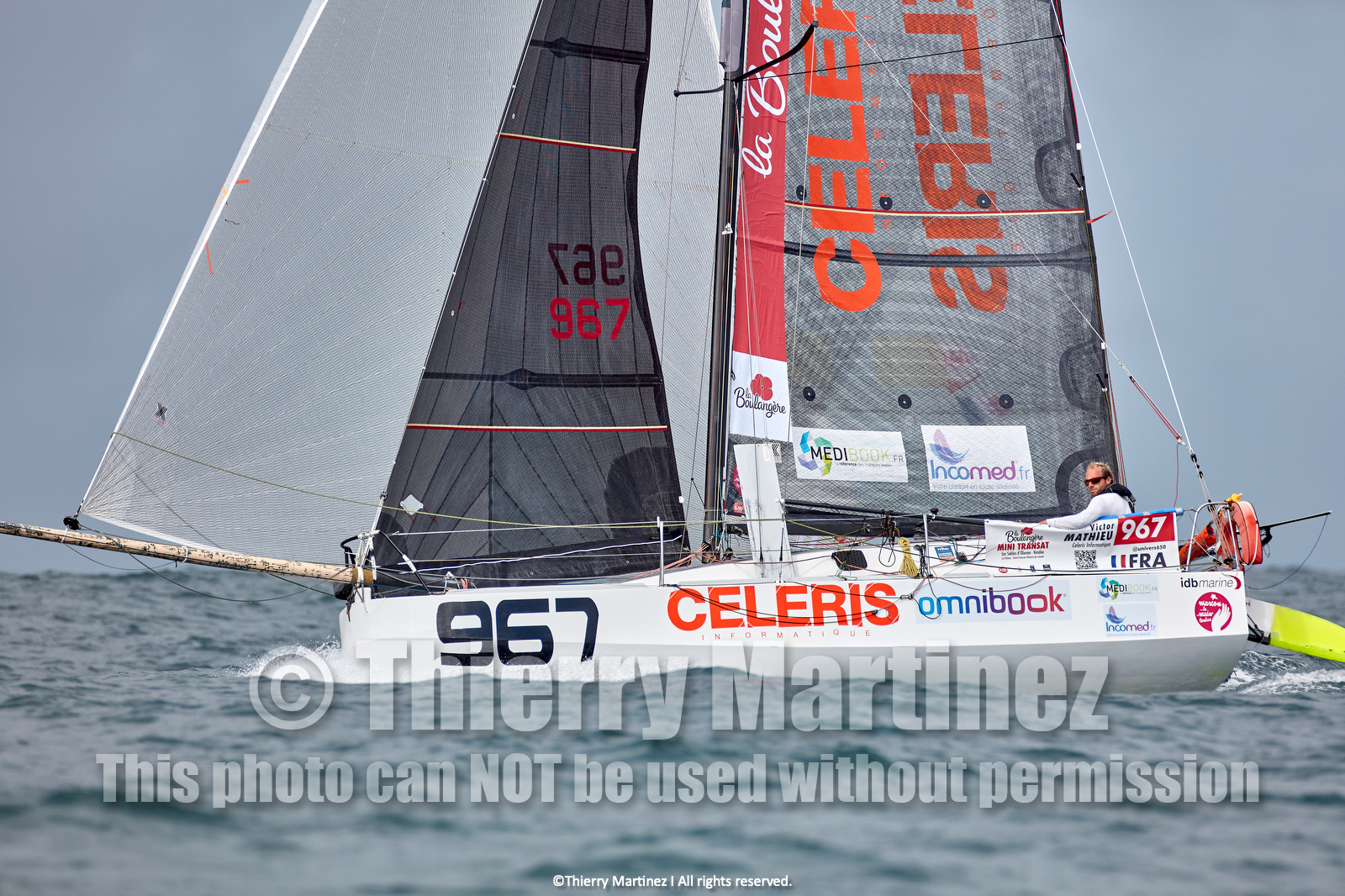 23_22655   © Thierry Martinez. LES SABLES D'OLONNE, 85 - FRANCE 25 septembre 2023.Départ MINI TRANSAT 2023. Départ du Dimanche 24 septembre retardé au Lundi 25 Sept .Les Sables d’Olonne (FRA)    Santa Cruz de la Palma ( Canaries)    St François ( Guadeloupe): 4050 NM.