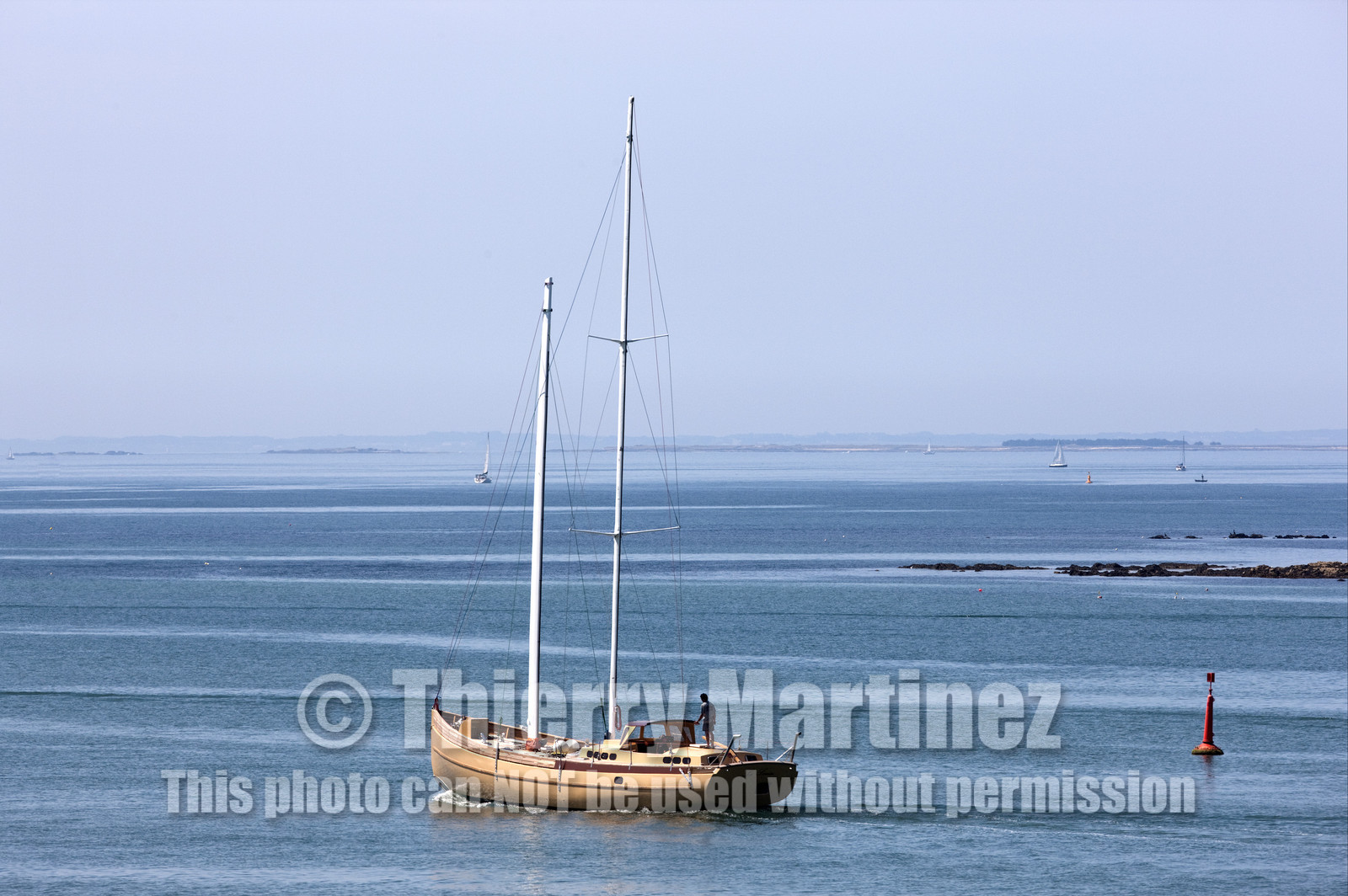 Launch of Thierry Dubois (FRA) new schooner LA LOUISE