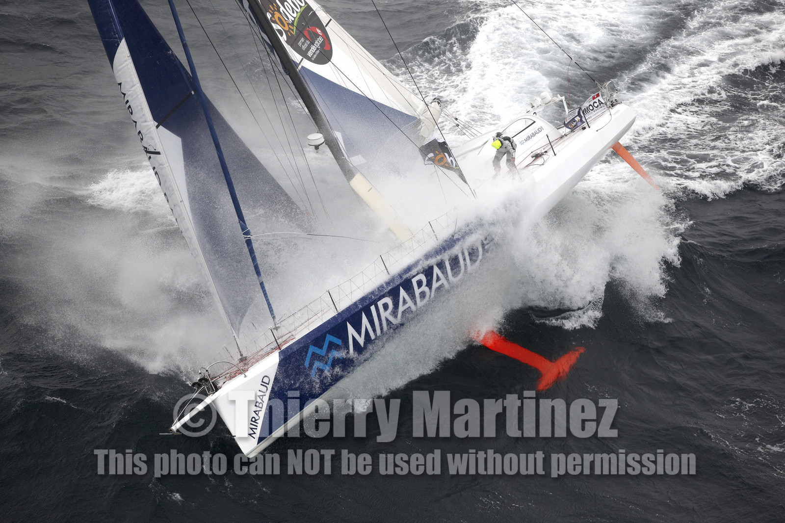 MIRABAUD  Monohull IMOCA 60, skipper Dominique Wavre (SUi)