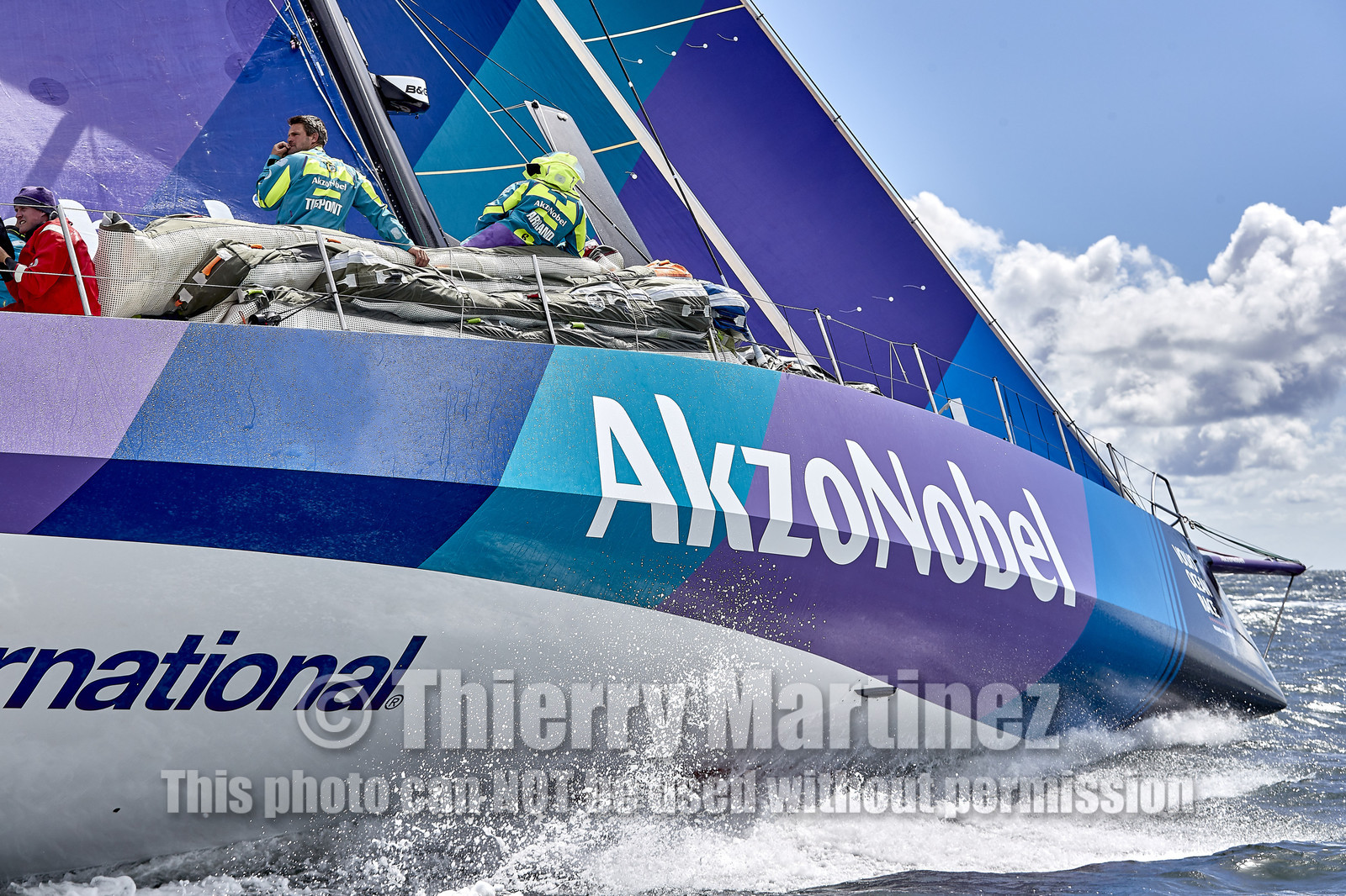 team AkzoNobel  in Volvo Ocean Race 2017-18.