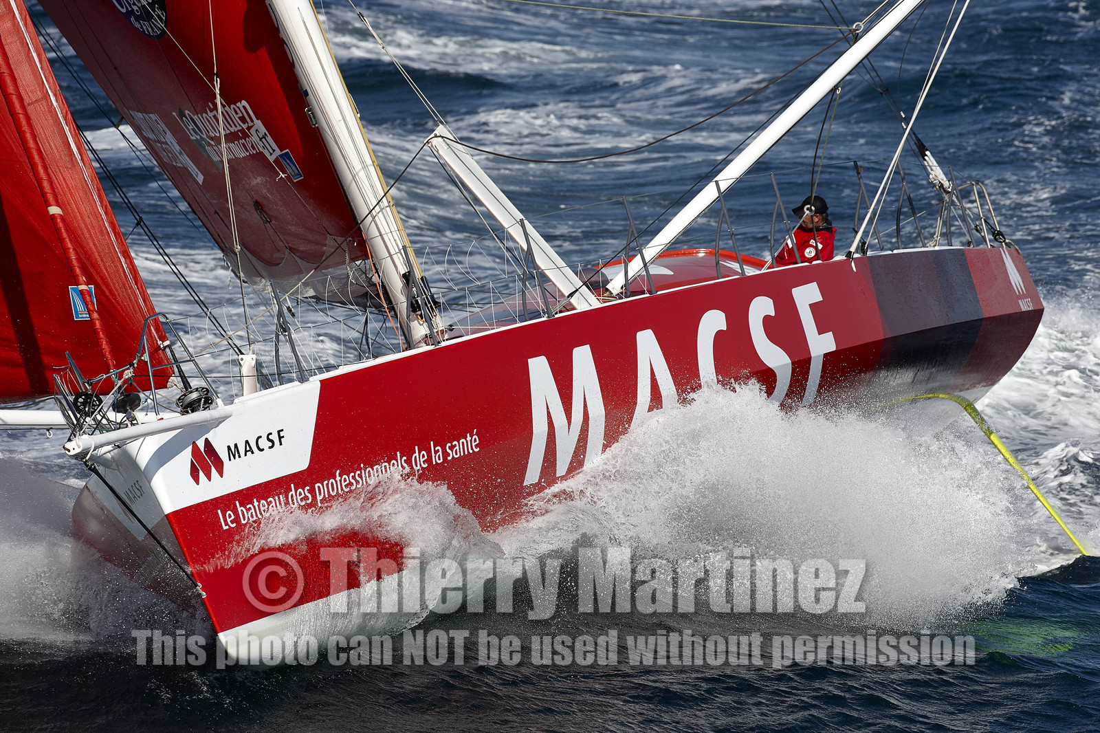 MACSF , Bertrand de Broc et Marc Guillemot avant la Transat Jacques Vabre 2015.