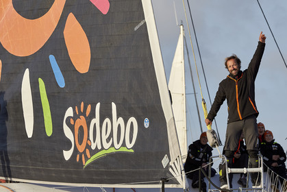 Single-handed sailing round the world record .