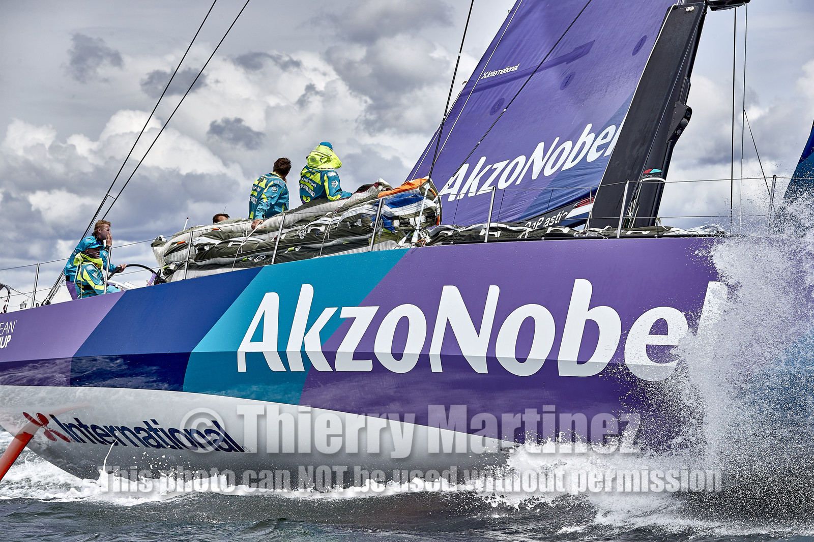 team AkzoNobel  in Volvo Ocean Race 2017-18.