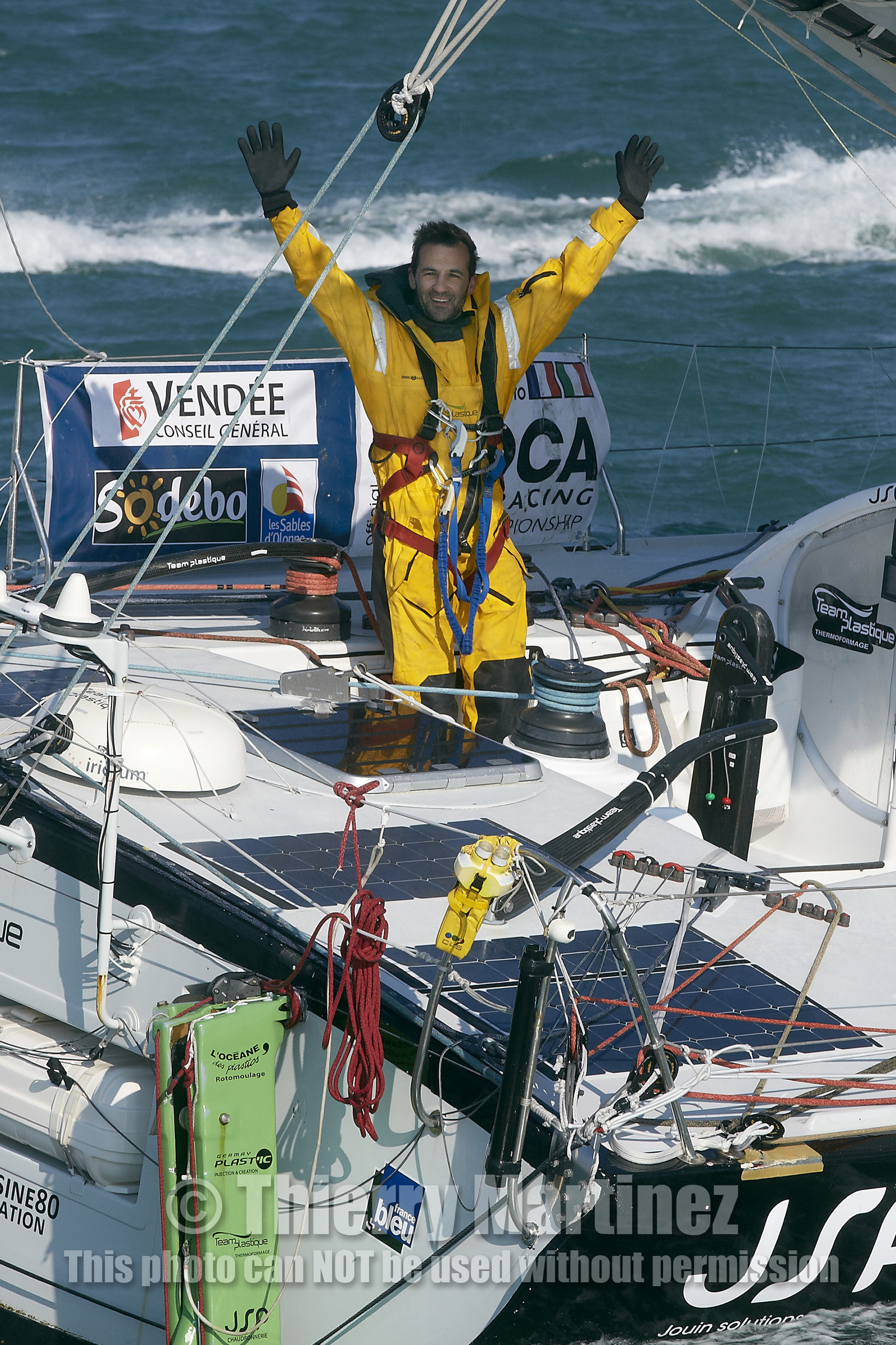 2012 13 VENDEE GLOBE ; Alessandro di Benedetto (FRA ITA) TEAM PLASTIQUE