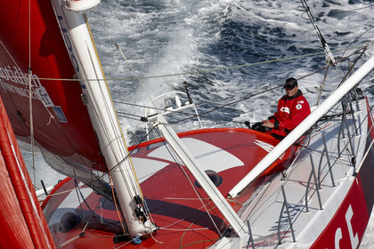 MACSF , Bertrand de Broc et Marc Guillemot avant la Transat Jacques Vabre 2015.