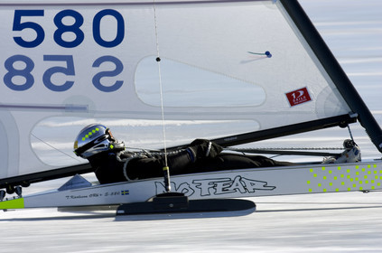Ice Boats in Stockholm Archipelago - March 2005.