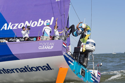 team AkzoNobel  in Volvo Ocean Race 2017-18.
