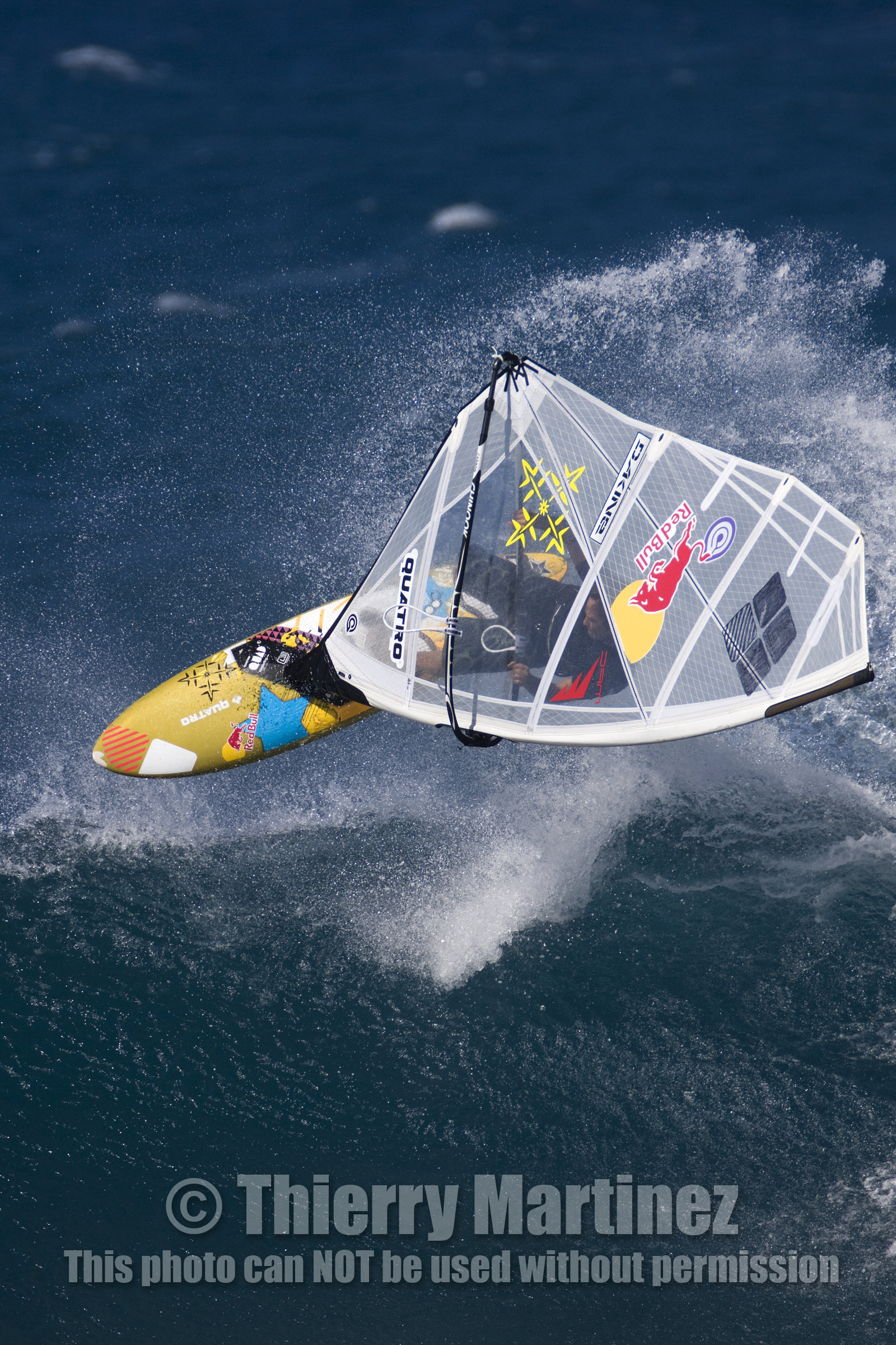 Windsurf in waves at Hookip'a Beach - North Shore Maui - Hawaii.