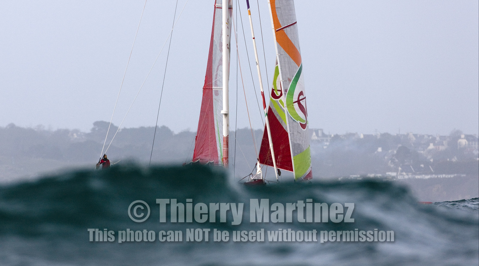 Thomas Coville (FRA) Solo Sailing Round the World Record attempt, Finish .