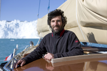 Schooner LA LOUISE sailing on west coast of Greenland.