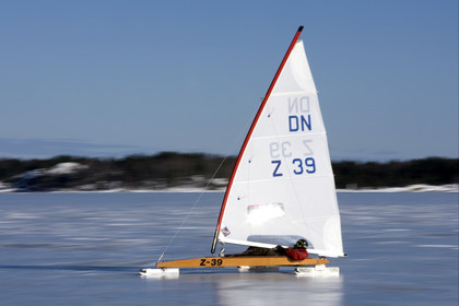 Ice Boats in Stockholm Archipelago - March 2005.
