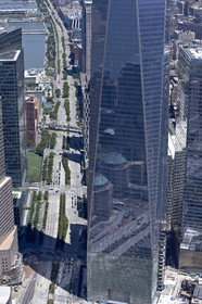 Aerial view of New York City (USA).