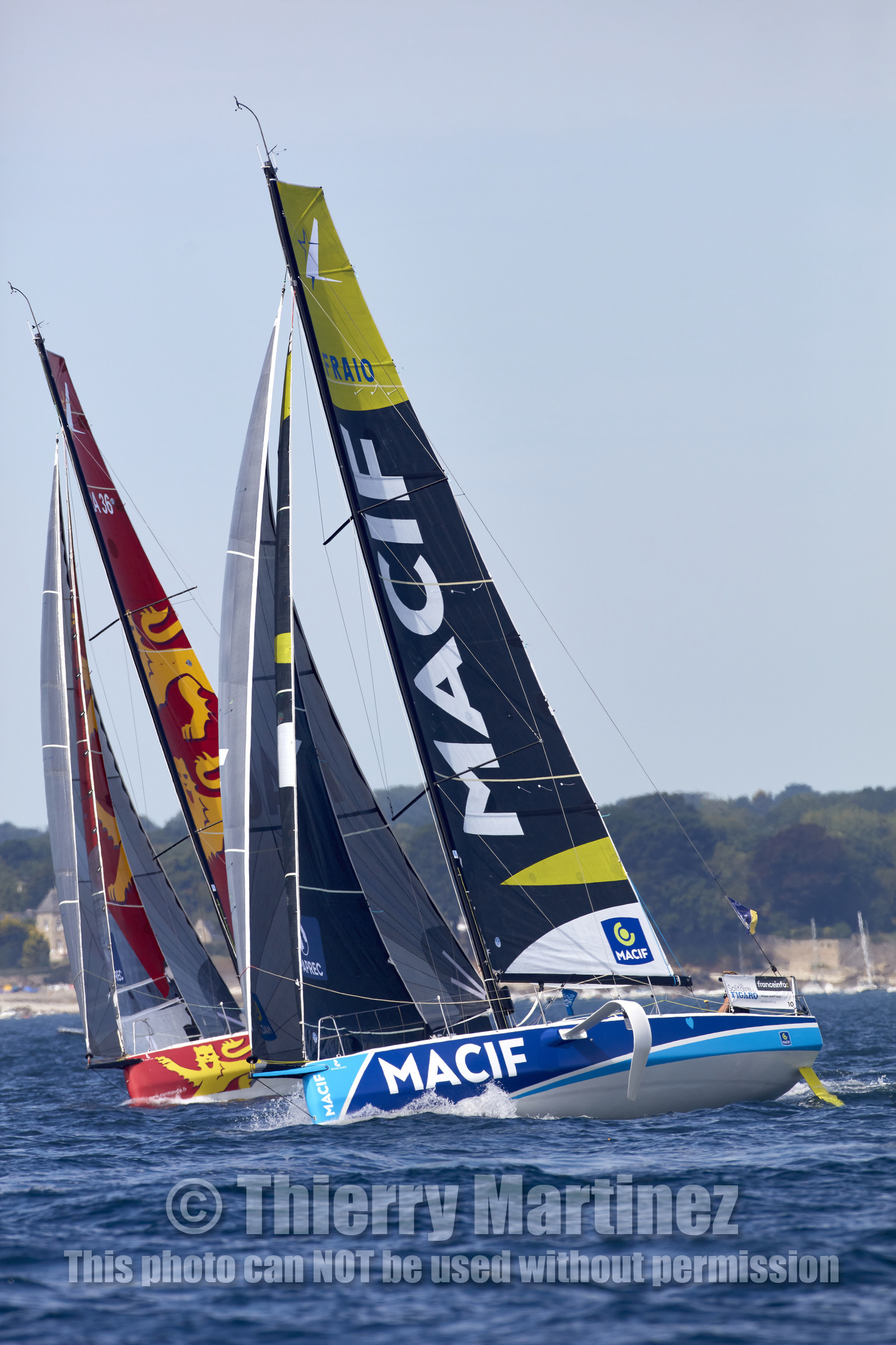 22_33091   © Thierry Martinez.PORT LA FORET, FRANCE. 28 Aout  2022.53éme édition de la Solitaire du Figaro.Départ de la 2éme étape , Port La Forêt   Royan (635NM).