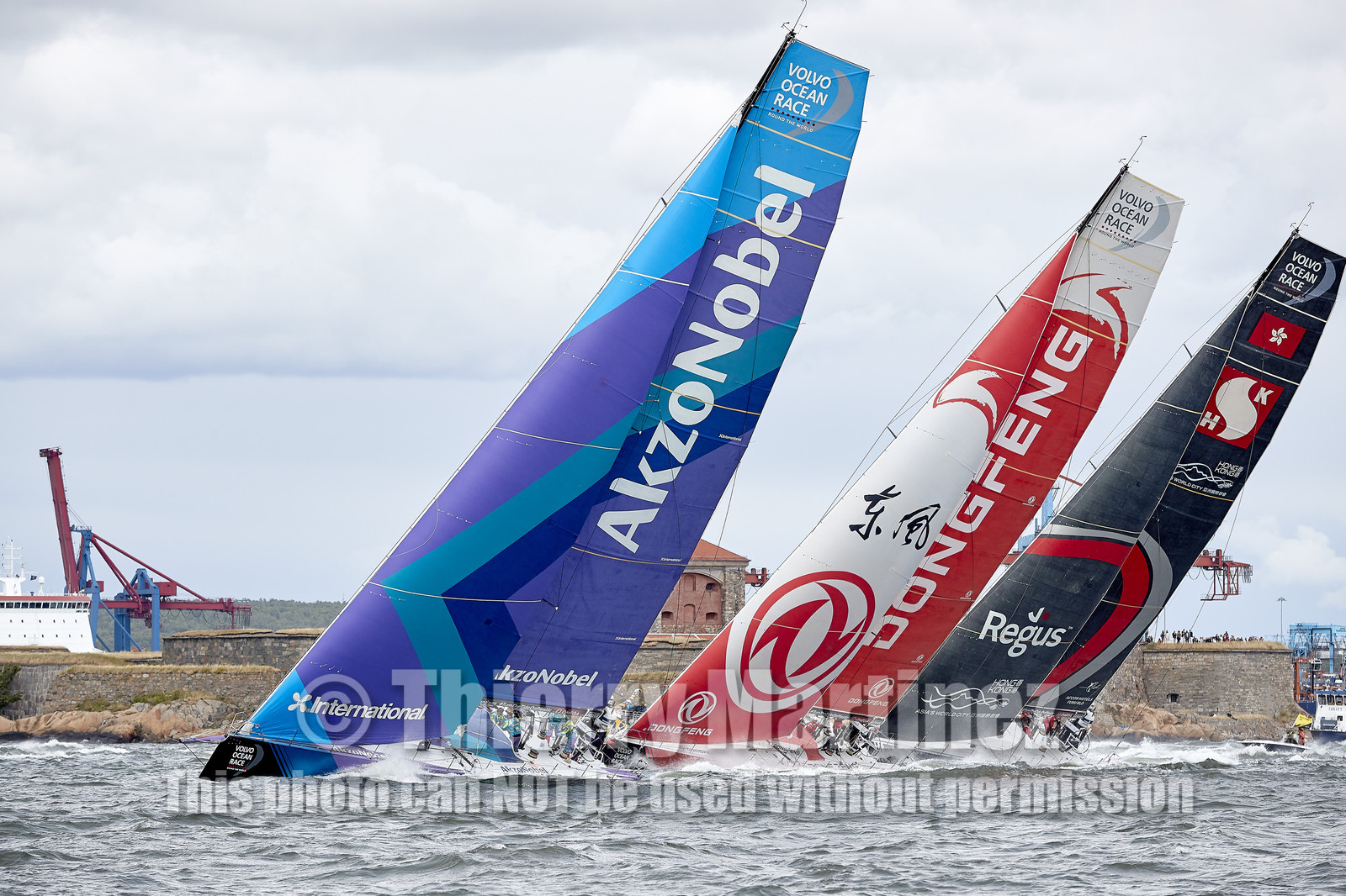 team AkzoNobel  in Volvo Ocean Race 2017-18.