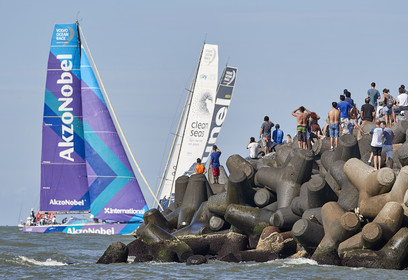 team AkzoNobel  in Volvo Ocean Race 2017-18.
