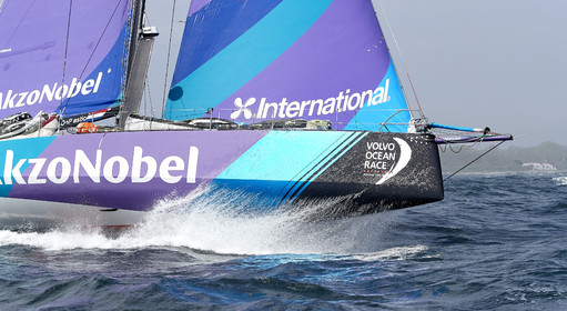 team AkzoNobel  in Volvo Ocean Race 2017-18.