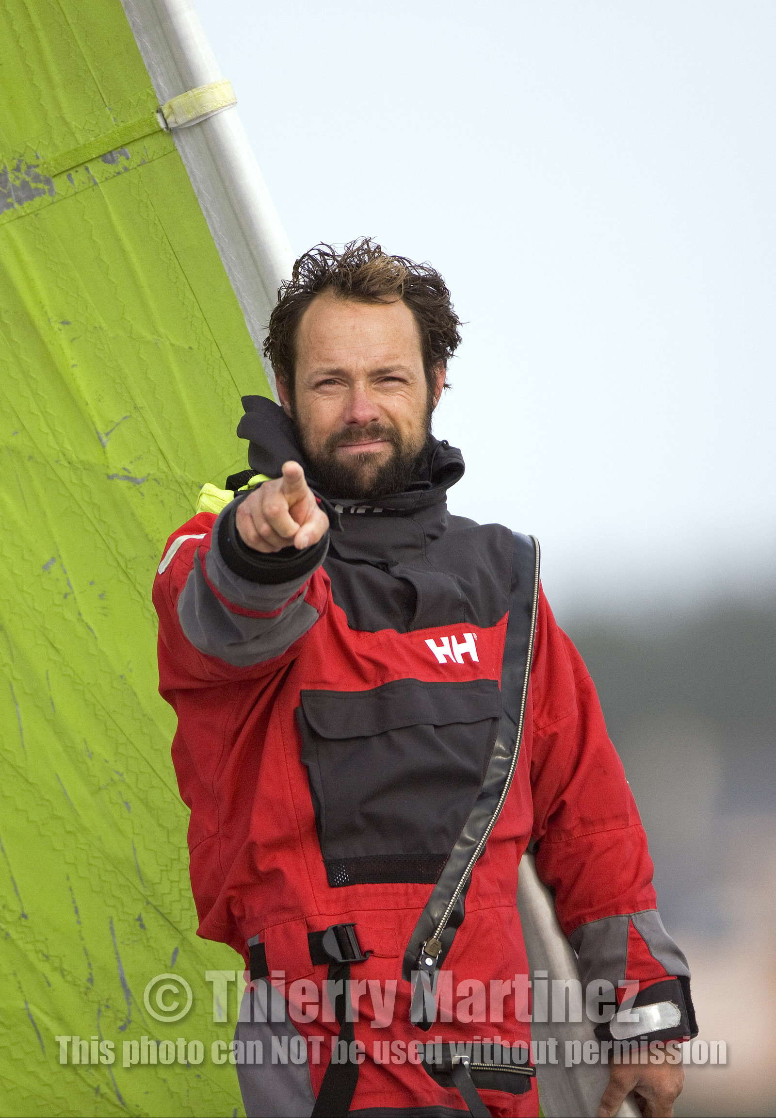 Thomas Coville (FRA) Solo Sailing Round the World Record attempt, Finish .