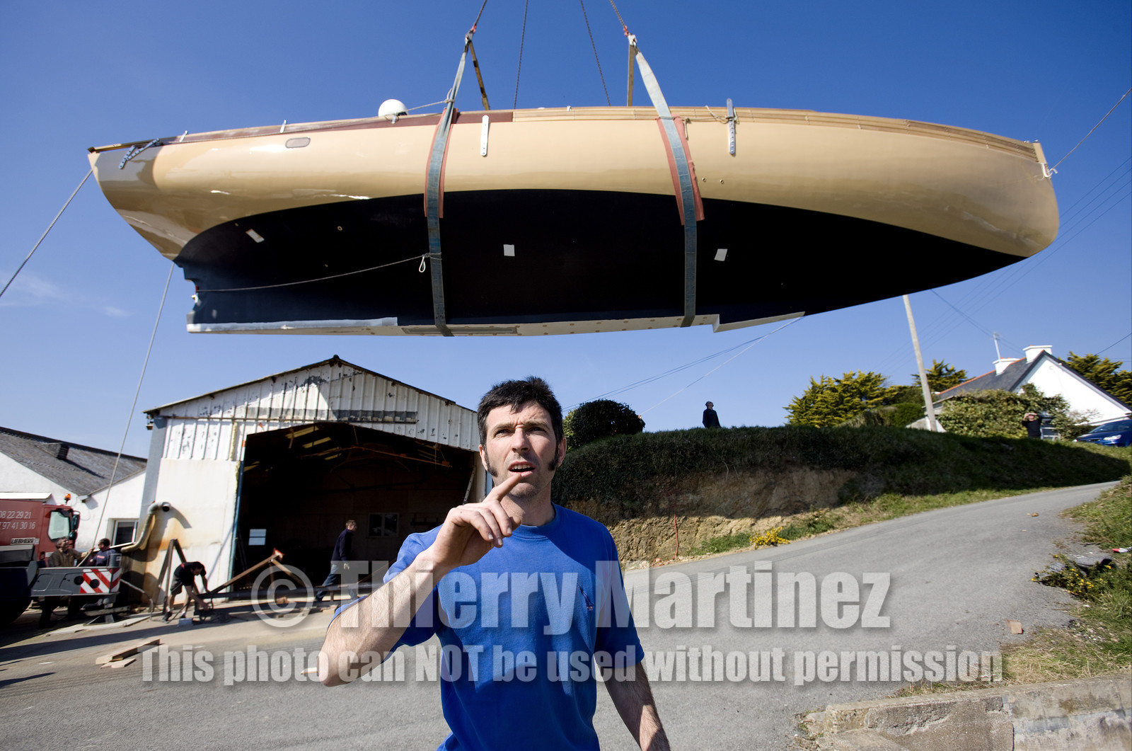 Launch of Thierry Dubois (FRA) new schooner LA LOUISE