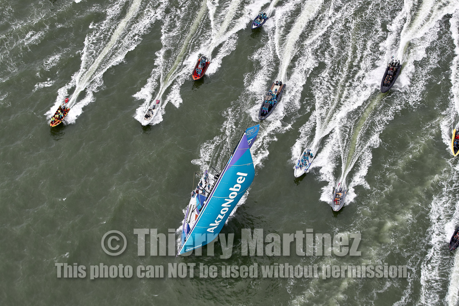 team AkzoNobel  in Volvo Ocean Race 2017-18.